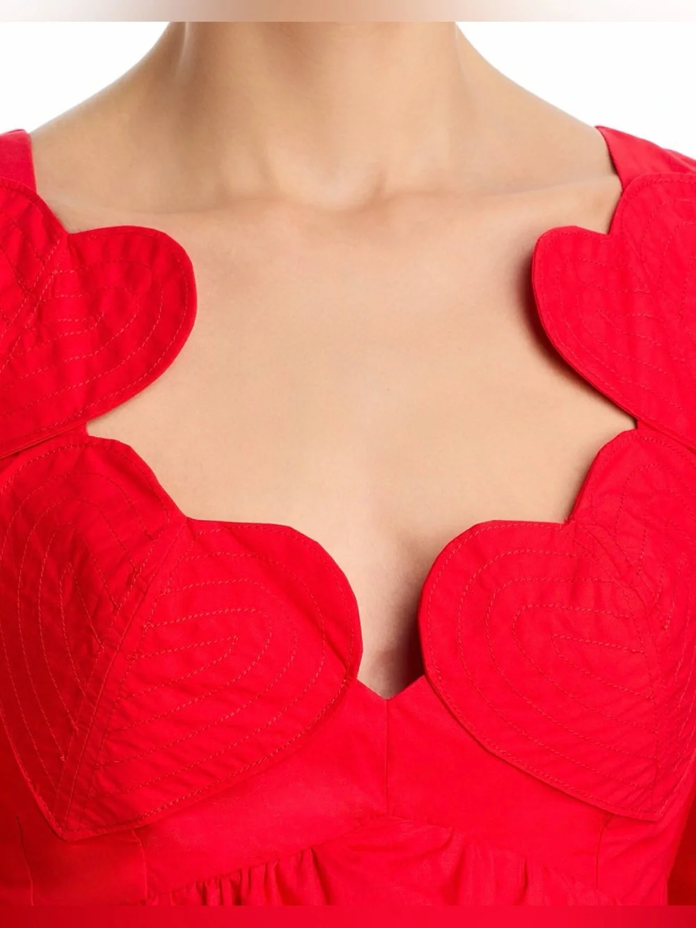 FARM Rio Heart Appliqué Blouse